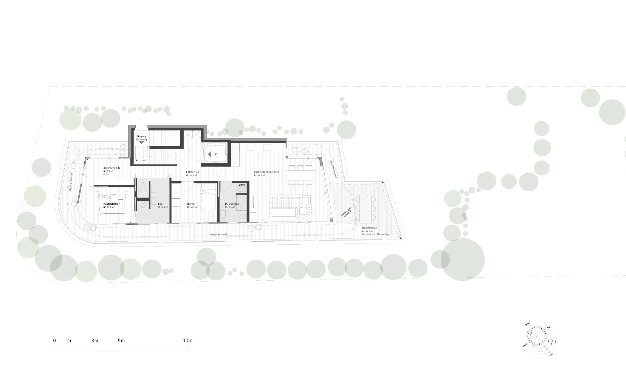 Grundriss Attikageschoss